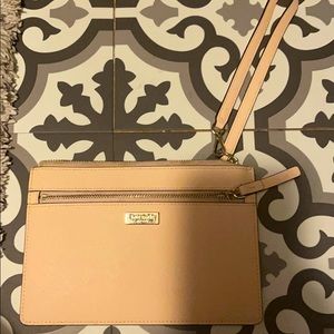 Pale Pink Kate Spade Wristlet like new